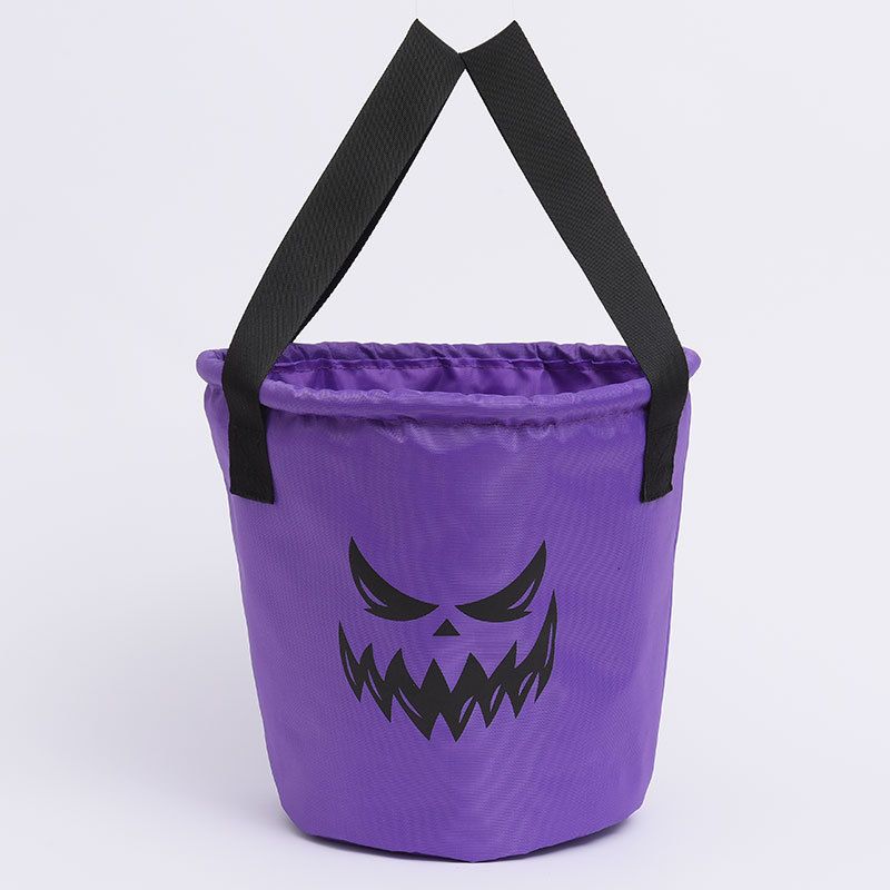 Fan-Shaped Basket With Light Bucket For Halloween